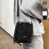 ブラック | ショルダーバッグ 巾着バッグ ミニショルダーバッグ | COCOMOMO