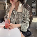 ツイードジャケット ショートジャケット アウター | COCOMOMO | 詳細画像1