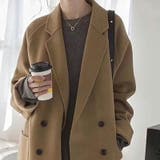 ダブルブレスト チェスターコート ミドル丈 ショート丈コート アウター | COCOMOMO | 詳細画像4