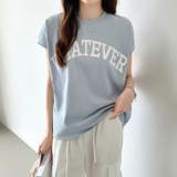 ロゴプリント コットン天竺 ラウンドヘム | COCOMOMO | 詳細画像4 