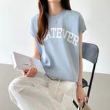 ロゴプリント コットン天竺 ラウンドヘム | COCOMOMO | 詳細画像8 