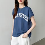 ロゴプリント コットン天竺 ラウンドヘム | COCOMOMO | 詳細画像10 