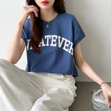 ロゴプリント コットン天竺 ラウンドヘム | COCOMOMO | 詳細画像13 