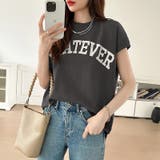 ロゴプリント コットン天竺 ラウンドヘム | COCOMOMO | 詳細画像17 