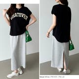 ロゴプリント コットン天竺 ラウンドヘム | COCOMOMO | 詳細画像26 