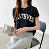 ロゴプリント コットン天竺 ラウンドヘム | COCOMOMO | 詳細画像28 