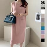 ピンク | ワンピース ニットワンピース ノースリーブ | COCOMOMO