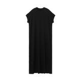 ブラック | 半袖ワンピース Tシャツワンピース ロングワンピース | COCOMOMO