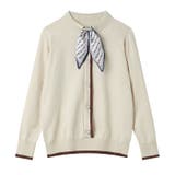 ニットブラウス スカーフタイ オフィスカジュアル | COCOMOMO | 詳細画像14 