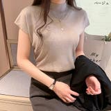 サマーニット 半袖 レディース | COCOMOMO | 詳細画像2 