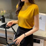 サマーニット 半袖 レディース | COCOMOMO | 詳細画像11 