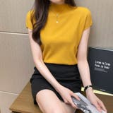 サマーニット 半袖 レディース | COCOMOMO | 詳細画像14 