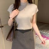 サマーニット 半袖 レディース | COCOMOMO | 詳細画像3 