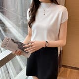 サマーニット 半袖 レディース | COCOMOMO | 詳細画像19 