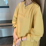 レディース トップス レイヤード スウェット Free 長袖 綿 ゆったり | COCOMOMO | 詳細画像12