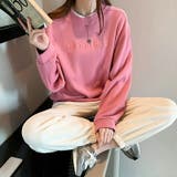 レディース トップス レイヤード スウェット Free 長袖 綿 ゆったり | COCOMOMO | 詳細画像2