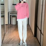 レディース トップス レイヤード スウェット Free 長袖 綿 ゆったり | COCOMOMO | 詳細画像3