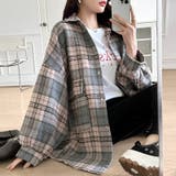 チェック柄シャツ オーバーサイズ ネルシャツ | COCOMOMO | 詳細画像15 