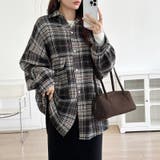 チェック柄シャツ オーバーサイズ ネルシャツ | COCOMOMO | 詳細画像6 