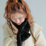 ネックウォーマー ふわふわフェイクファーティペット マフラ | COCOMOMO | 詳細画像2