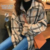 ネルシャツ チェック柄 ロングシャツ | COCOMOMO | 詳細画像1