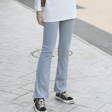 フレアパンツ リブレギンス ストレッチパンツ | COCOMOMO | 詳細画像8 