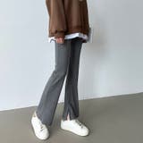 フレアパンツ リブレギンス ストレッチパンツ | COCOMOMO | 詳細画像31 