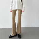 フレアパンツ リブレギンス ストレッチパンツ | COCOMOMO | 詳細画像36 