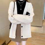 レディース トップス ニット カーディガン Free 長袖 春 春服 | COCOMOMO | 詳細画像6 