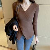 カシュクールニット クロスニット Vネック | COCOMOMO | 詳細画像10