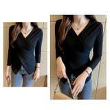 カシュクールニット クロスニット Vネック | COCOMOMO | 詳細画像13