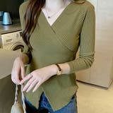 カシュクールニット クロスニット Vネック | COCOMOMO | 詳細画像2