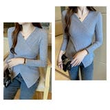 カシュクールニット クロスニット Vネック | COCOMOMO | 詳細画像7