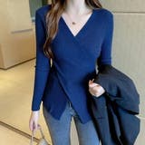 カシュクールニット クロスニット Vネック | COCOMOMO | 詳細画像8