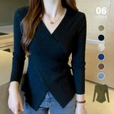 カシュクールニット クロスニット Vネック | COCOMOMO | 詳細画像1