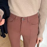 デニムパンツ ハイウエスト 美脚ストレッチフレアパンツ | COCOMOMO | 詳細画像14 