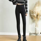 スキニーパンツ 裏起毛 ストレッチデニムパンツ | COCOMOMO | 詳細画像6 