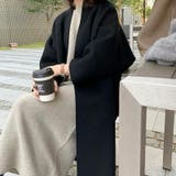 ロングコート ノーカラーコート アウター | COCOMOMO | 詳細画像8