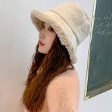 アイボリー | ムートン風 ボアハット 暖かい帽子 | COCOMOMO