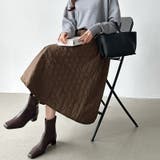 キルティング スカート フレア | COCOMOMO | 詳細画像3 