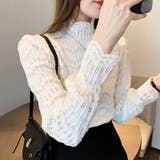 ハイネック レース ブラウス トップス インナー カットソー | COCOMOMO | 詳細画像5