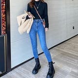 ふわふわ裏起毛 ヤク風メロフリルニット ハイネック | COCOMOMO | 詳細画像10 