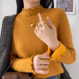 ふわふわ裏起毛 ヤク風メロフリルニット ハイネック | COCOMOMO | 詳細画像25 