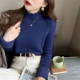 ふわふわ裏起毛 ヤク風メロフリルニット ハイネック | COCOMOMO | 詳細画像26 