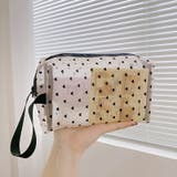 メッシュポーチ ハート柄 プリントポーチ 日用雑貨 バッグ | COCOMOMO | 詳細画像14