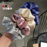 シャイニー素材シュシュ 光沢感 キラキラ | COCOMOMO | 詳細画像1 