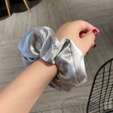 シャイニー素材シュシュ 光沢感 キラキラ | COCOMOMO | 詳細画像7 