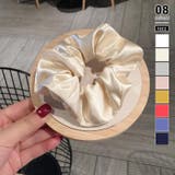 シャンパン | シャイニー素材シュシュ 光沢感 キラキラ | COCOMOMO