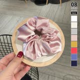 ピンク | シャイニー素材シュシュ 光沢感 キラキラ | COCOMOMO