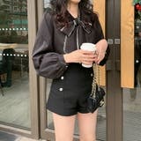 春 レース付き ボウタイブラウス | COCOMOMO | 詳細画像13